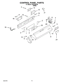 07 - Control Panel parts for Whirlpool Washer CAE2792KQ0 from AppliancePartsPros.com