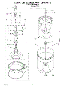 03 - Agitator, Basket And Tub Parts parts for Whirlpool Washer 3RLSQ8000JQ2 from AppliancePartsPros.com