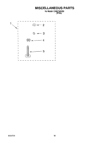 12 - Miscellaneous parts for Whirlpool Washer CAE2792KQ0 from AppliancePartsPros.com