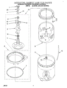 05 - Agitator, Basket And Tub parts for Whirlpool Washer CAE2792AW0 from AppliancePartsPros.com