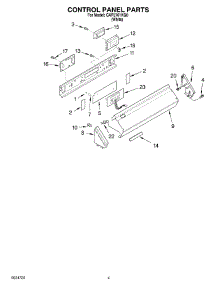 03 - Control Panel parts for Whirlpool Washer CAP2761KQ0 from AppliancePartsPros.com