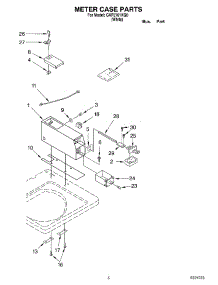 04 - Meter Case parts for Whirlpool Washer CAP2761KQ0 from AppliancePartsPros.com