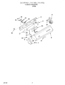 02 - Control Panel parts for Whirlpool Washer CAW2762EW0 from AppliancePartsPros.com