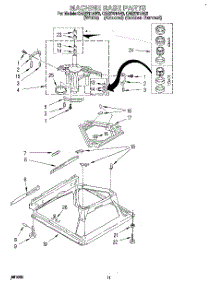 09 - Machine Base parts for Whirlpool Washer CAE2791AW0 from AppliancePartsPros.com