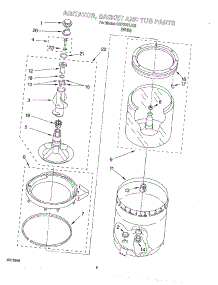 06 - Agitator, Basket And Tub parts for Whirlpool Washer CAP2761JQ0 from AppliancePartsPros.com