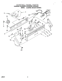 02 - Control Panel parts for Whirlpool Washer CAE2792AN0 from AppliancePartsPros.com