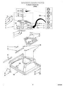 08 - Machine Base parts for Whirlpool Washer CAP2761JQ0 from AppliancePartsPros.com