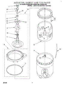 05 - Agitator, Basket And Tub parts for Whirlpool Washer CAE2791AN0 from AppliancePartsPros.com