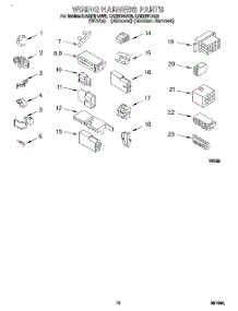 08 - Wiring Harness parts for Whirlpool Washer CAE2791AN0 from AppliancePartsPros.com