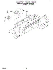 02 - Control Panel parts for Whirlpool Washer CAW2762AN0 from AppliancePartsPros.com