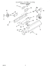 02 - Control Panel parts for Whirlpool Washer CAP2761EW0 from AppliancePartsPros.com