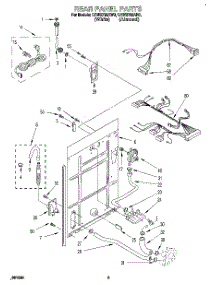 04 - Rear Panel parts for Whirlpool Washer CAW2762AN0 from AppliancePartsPros.com