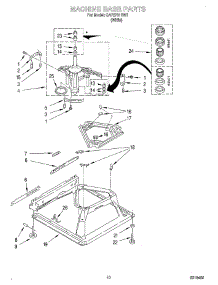 07 - Machine Base parts for Whirlpool Washer CAP2761EW1 from AppliancePartsPros.com