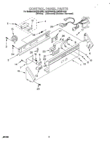 02 - Control Panel parts for Whirlpool Washer CAE2791AG0 from AppliancePartsPros.com