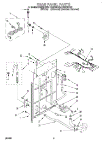 04 - Rear Panel parts for Whirlpool Washer CAE2791AG0 from AppliancePartsPros.com