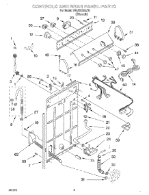 02 - Controls And Rear Panel parts for Whirlpool Washer 7MLSR7533JT0 from AppliancePartsPros.com