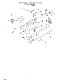 02 - Control Panel parts for Whirlpool Washer CAP2762EW0 from AppliancePartsPros.com