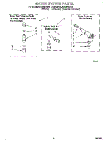12 - Water System parts for Whirlpool Washer CAE2791AG0 from AppliancePartsPros.com
