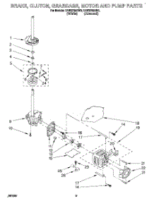 07 - Brake, Clutch, Gearcase, Motor And Pump parts for Whirlpool Washer CAW2762AW0 from AppliancePartsPros.com