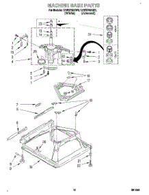 08 - Machine Base parts for Whirlpool Washer CAW2762AW0 from AppliancePartsPros.com
