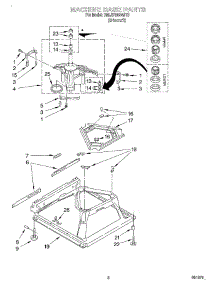 05 - Machine Base parts for Whirlpool Washer 7MLSR8544JT0 from AppliancePartsPros.com