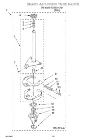 09 - Brake And Drive Tube Parts parts for Whirlpool Washer GCAM2701JQ0 from AppliancePartsPros.com