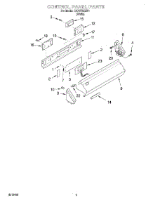 02 - Control Panel parts for Whirlpool Washer CAP2762EW1 from AppliancePartsPros.com