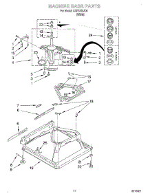 08 - Machine Base parts for Whirlpool Washer CAP2762JQ0 from AppliancePartsPros.com