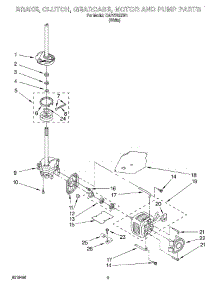 06 - Brake, Clutch, Gearcase, Motor And Pump parts for Whirlpool Washer CAP2762EW1 from AppliancePartsPros.com