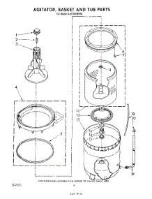 04 - Agitator, Basket And Tub parts for Whirlpool Washer LA5700XPW6 from AppliancePartsPros.com