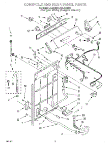 02 - Controls And Rear Panel parts for Whirlpool Washer LSL9345EZ1 from AppliancePartsPros.com