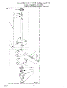 07 - Brake And Drive Tube parts for Whirlpool Washer LSL9345EZ1 from AppliancePartsPros.com