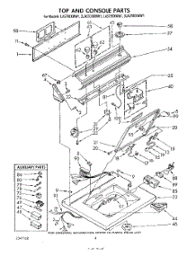 03 - Top And Console parts for Whirlpool Washer LA5700XMW1 from AppliancePartsPros.com