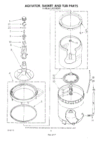 04 - Agitator, Basket And Tub parts for Whirlpool Washer LA5700XSW1 from AppliancePartsPros.com