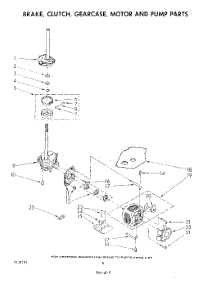 06 - Brake, Clutch, Gearcase, Motor And Pump parts for Whirlpool Washer LA5700XSW1 from AppliancePartsPros.com