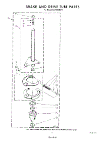 09 - Brake And Drive Tube parts for Whirlpool Washer LA5700XSW1 from AppliancePartsPros.com