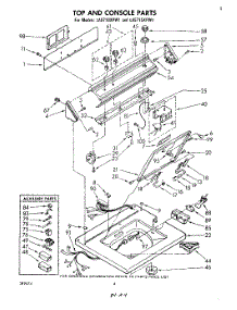 03 - Top And Console parts for Whirlpool Washer LA5710XPW1 from AppliancePartsPros.com