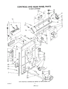 03 - Controls And Rear Panel parts for Whirlpool Washer LA5700XSW2 from AppliancePartsPros.com
