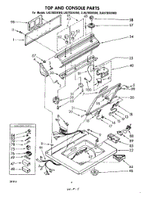 04 - Top And Console parts for Whirlpool Washer 2LA5700XKW0 from AppliancePartsPros.com