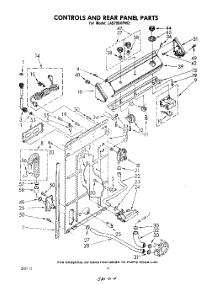 03 - Controls And Rear Panel parts for Whirlpool Washer LA5700XPW3 from AppliancePartsPros.com