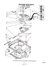 07 - Machine Base parts for Whirlpool Washer LA5700XSW0 from AppliancePartsPros.com