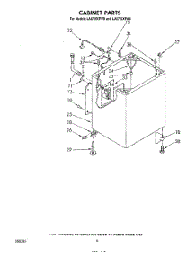 05 - Cabinet parts for Whirlpool Washer LA5715XPW0 from AppliancePartsPros.com