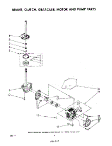 06 - Brake, Clutch, Gearcase, Motor And Pump parts for Whirlpool Washer LA5700XPW3 from AppliancePartsPros.com