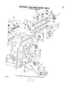 03 - Controls And Rear Panel parts for Whirlpool Washer LA5700XPW0 from AppliancePartsPros.com