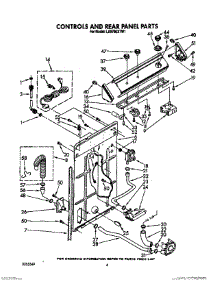 03 - Controls And Rear Panel parts for Whirlpool Washer LA5700XTW1 from AppliancePartsPros.com