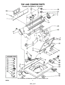 03 - Top And Console parts for Whirlpool Washer LA5710XPW0 from AppliancePartsPros.com