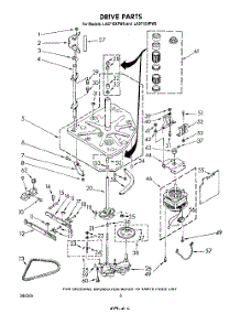 04 - Drive parts for Whirlpool Washer LA5710XPW0 from AppliancePartsPros.com