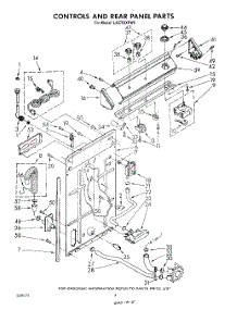 03 - Controls And Rear Panel parts for Whirlpool Washer LA5700XPW5 from AppliancePartsPros.com