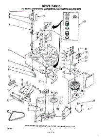 06 - Drive parts for Whirlpool Washer 3LA5700XKW0 from AppliancePartsPros.com