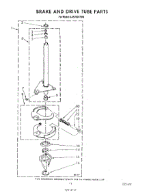 09 - Brake And Drive Tube parts for Whirlpool Washer LA5720XTW0 from AppliancePartsPros.com